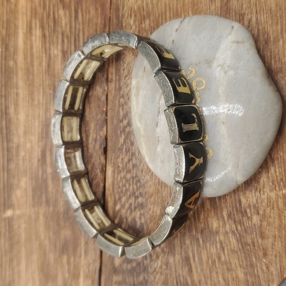 Chloe Stripe Beaded Key Ring Bracelet Light Check – INK+  B2008 customized Kaylee stretch‎ panel bracelet vintage